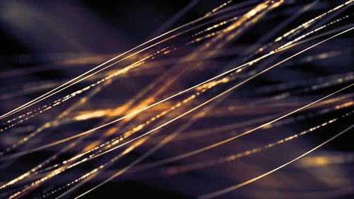 Yellow Lights Lines Animation Loop