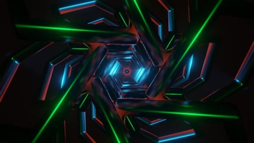 A Mesmerizing and Colorful VJ Loop with Hypnotic and Flashing Patterns