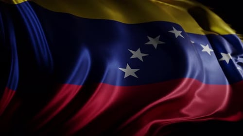 Realistic Waving Venezuelan Flag Animation