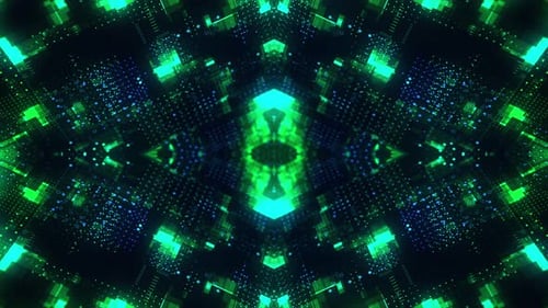 Futuristic Digital Data Flow Background Loop