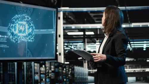 Data Center Engineer Using Artificial Intelligence Tech to Monitor System
