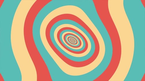 Hypnotic Abstract Wavy Spiral Background Animation