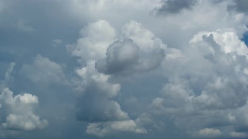 Time Lapse of Beautiful White Clouds