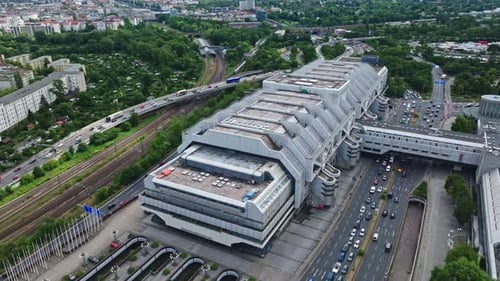 Aerial view of Messe Berlin , Germany