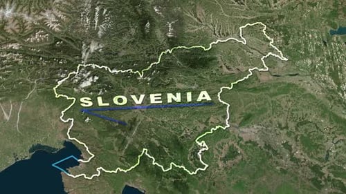 Slovenia Map Animation