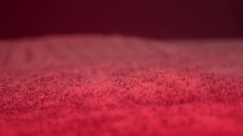 Abstract Red Textured Surface Close Up