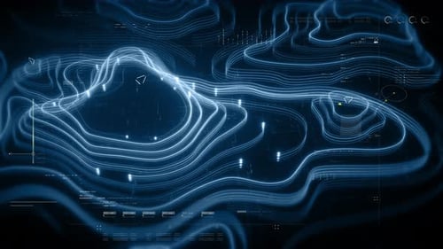 Futuristische holographische topographische Umgebung 09