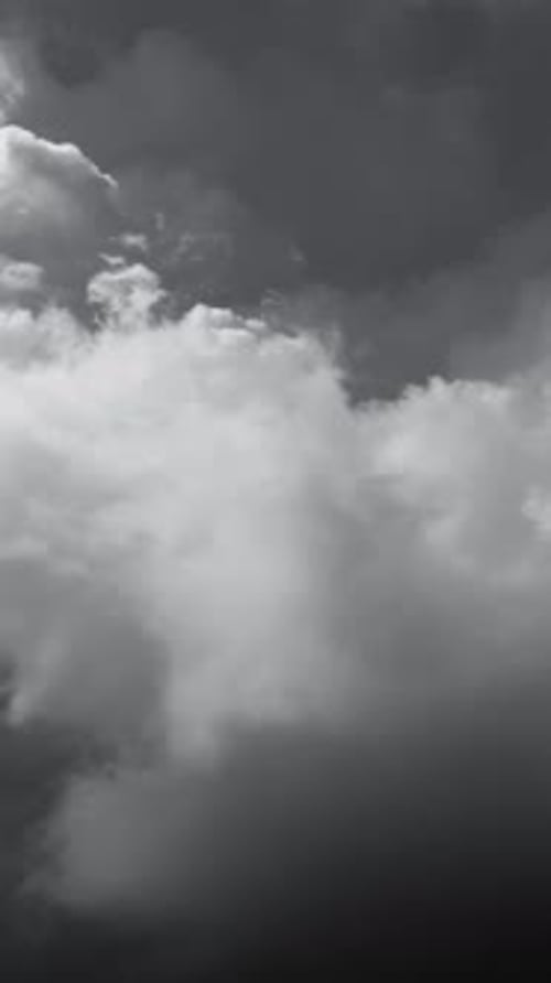 Dark storm clouds moving