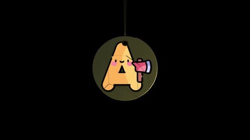 Colorful Text A Transparent Background