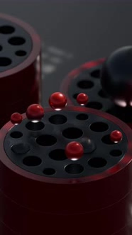 Animação em loop 3D Jumping Marbles