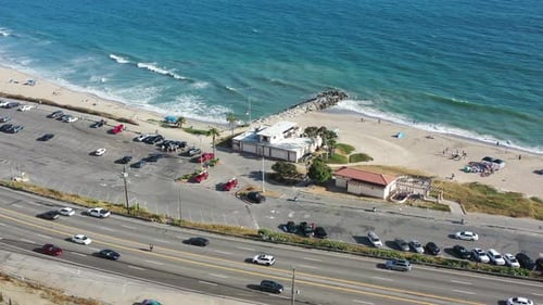 Will Rogers Beach - Vue aérienne de Los Angeles en Californie