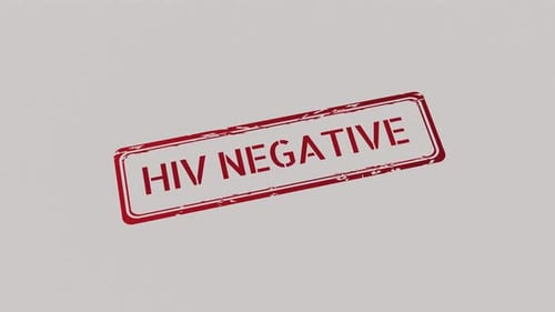 HIV NEGATIVE Stamp