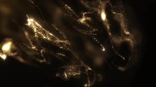 Fluid Gold Luxury Particles