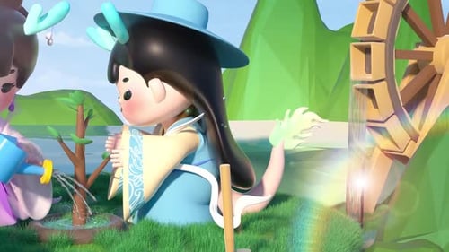 playing in the river