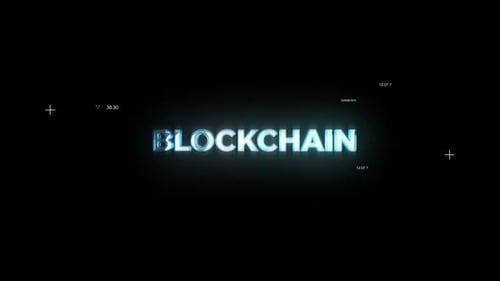Blockchain Word Hi Tech Titles