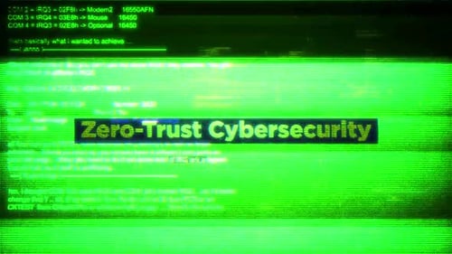 Retro Green Screen Glitch Text Reveal