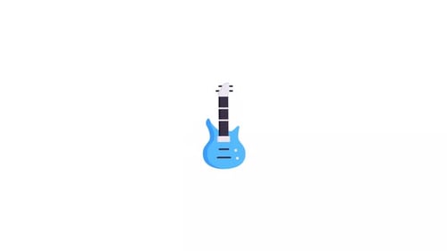 Rock Music Icon Animation