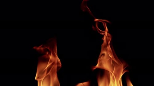 Abstract Isolated Hell Fire Flames 3