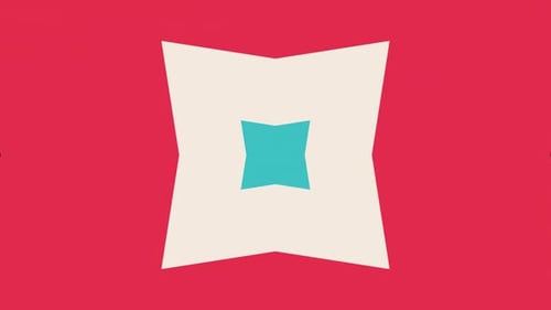 Seamless Colorful Flat Design Geometric Expanding Pattern Loop Background