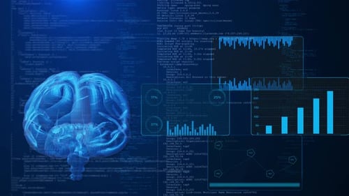 Infographics Artificial Intelligence Technology 5g Networks Automation AI Deep Learning Digital Big