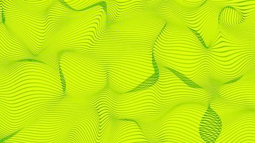 Ondas, listras, partículas, linhas curvas, forma, padrão, textura sem costura, movimento geométrico futurista