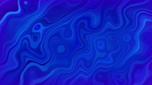 Abstract Blue Fluid Wavy Motion Background Loop