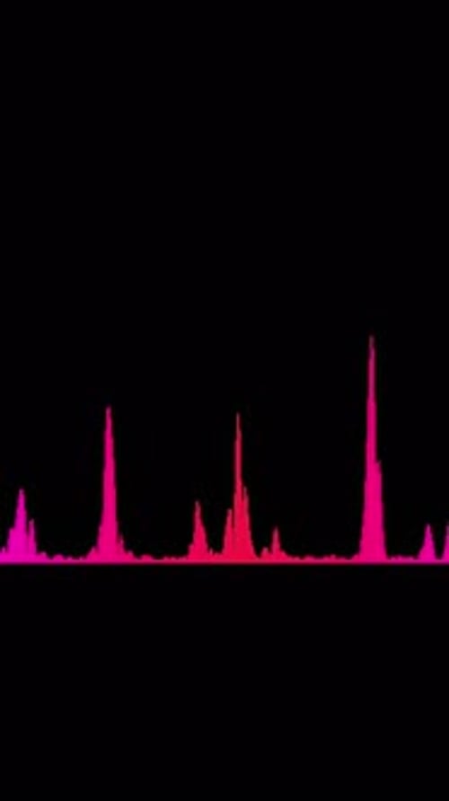 Vertikales Video mit Soundwave-Musikhintergrund