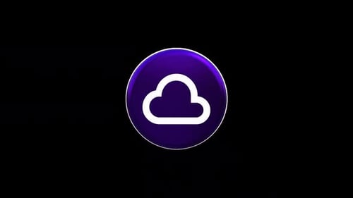Modern 3D Rotating Cloud Icon Animation