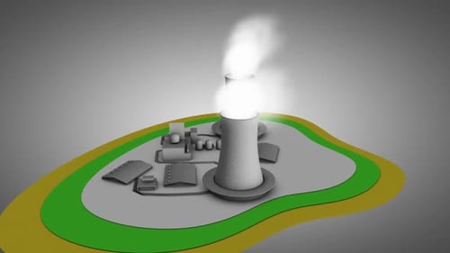 Animated Nuclear Power Plant for Energy Production
