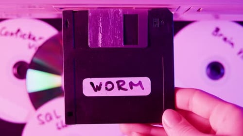 Using Diskette Closeup