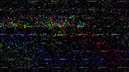 Retro TV Static Glitch Noise Loop Background