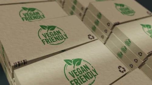 Vegan Friendly Product Packaging Boxes Seamless Loop