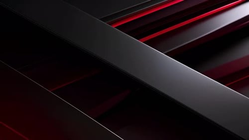 Futuristic Abstract Geometric Motion Background with Red Lines