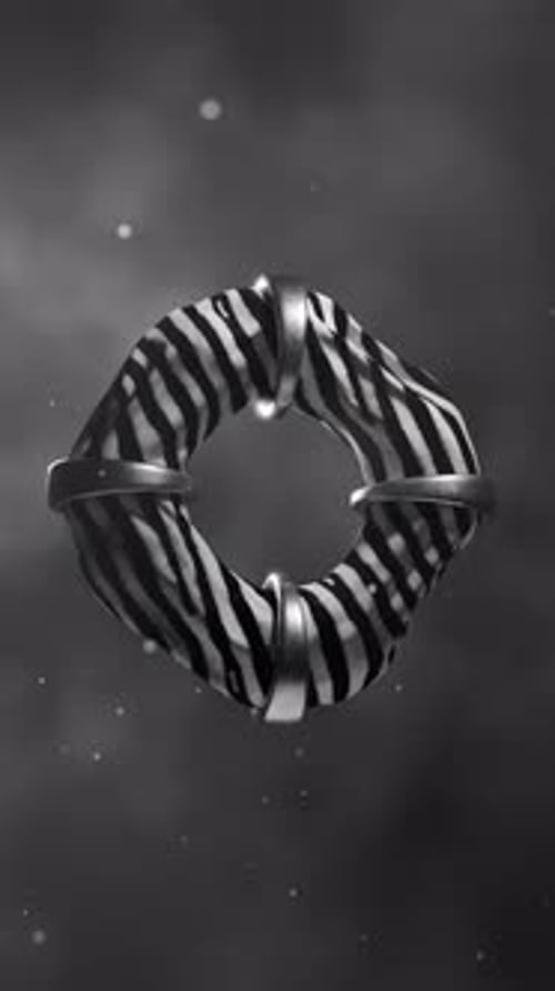 3D Rendering of Cloth Shapes Floating