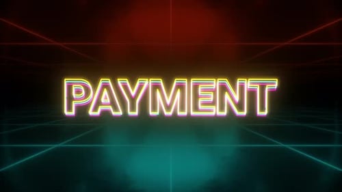 Payment Animation Retro Background