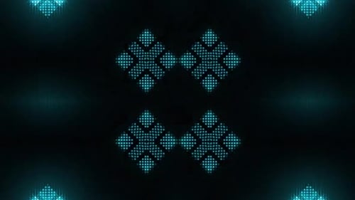 Dynamic digital pattern pulsates with futuristic blue light effects