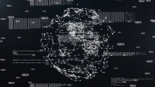 Digital Globe Cybersicherheit Digitale Futuristik- und Technologiedaten