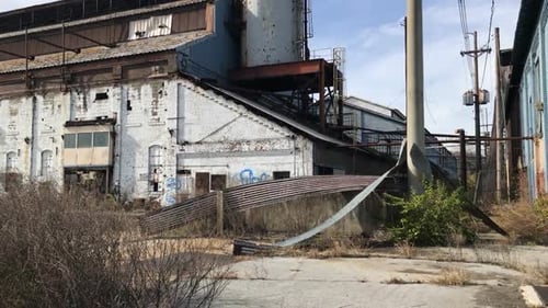 Abandoned factory in urban decay of Chattanooga Tennessee