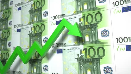 Rising Arrow Euro Money Graph