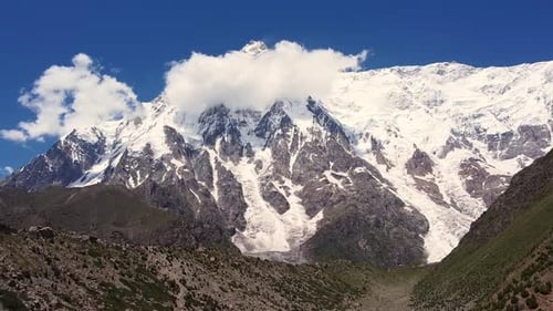 Nanga Parbat rising above Rupal Valley in Astore District, Pakistan