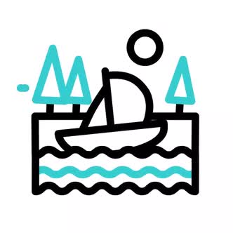 Waterway Animated Icon With Alpha 1, Elements Motion Graphics ft. alpha ...