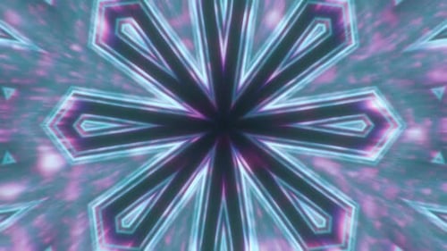 Vibrant VJ Loop Neon Abstract Background