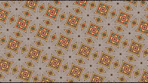 Colorful Abstract Decorative Pattern Background Loop