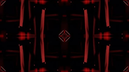 Boucle VJ à rayures abstraites en forme de vis à néon rouge en 4K