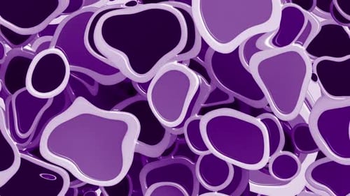 Abstract Purple Fluid Shapes Morphing Background Animation