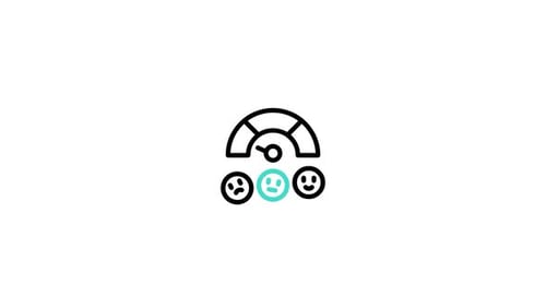 Animated Satisfaction Feedback Meter with Emoji Faces