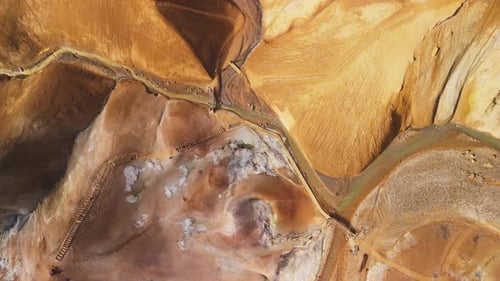 Aerial view of Kerlingarfjoll mountains, Iceland.