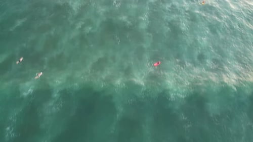 Surfers in Bali - Indonesia.