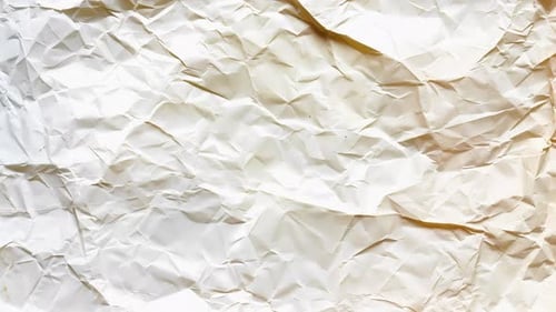 Hoja de papel vintage con textura en stop motion, bucle sin fisuras