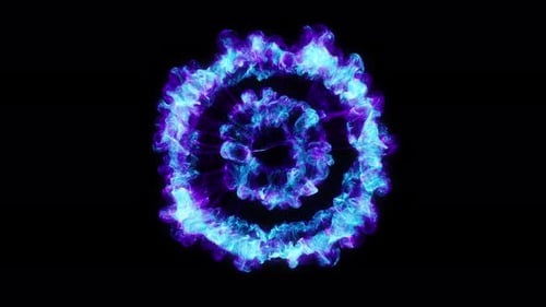 Abstract Fluid Energy Burst Reveal Transition